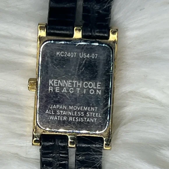 Kenneth Cole Reaction Gold-tone KC2407-U54-06 Stainless Steel & Leather Watch - Picture 6 of 8
